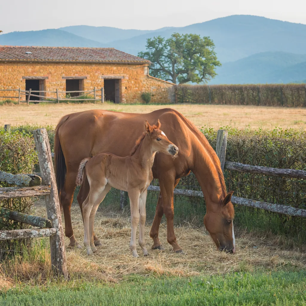 Élevage de chevaux, Haras de Fontemieu, Saint-Gervais-sur-Roubion