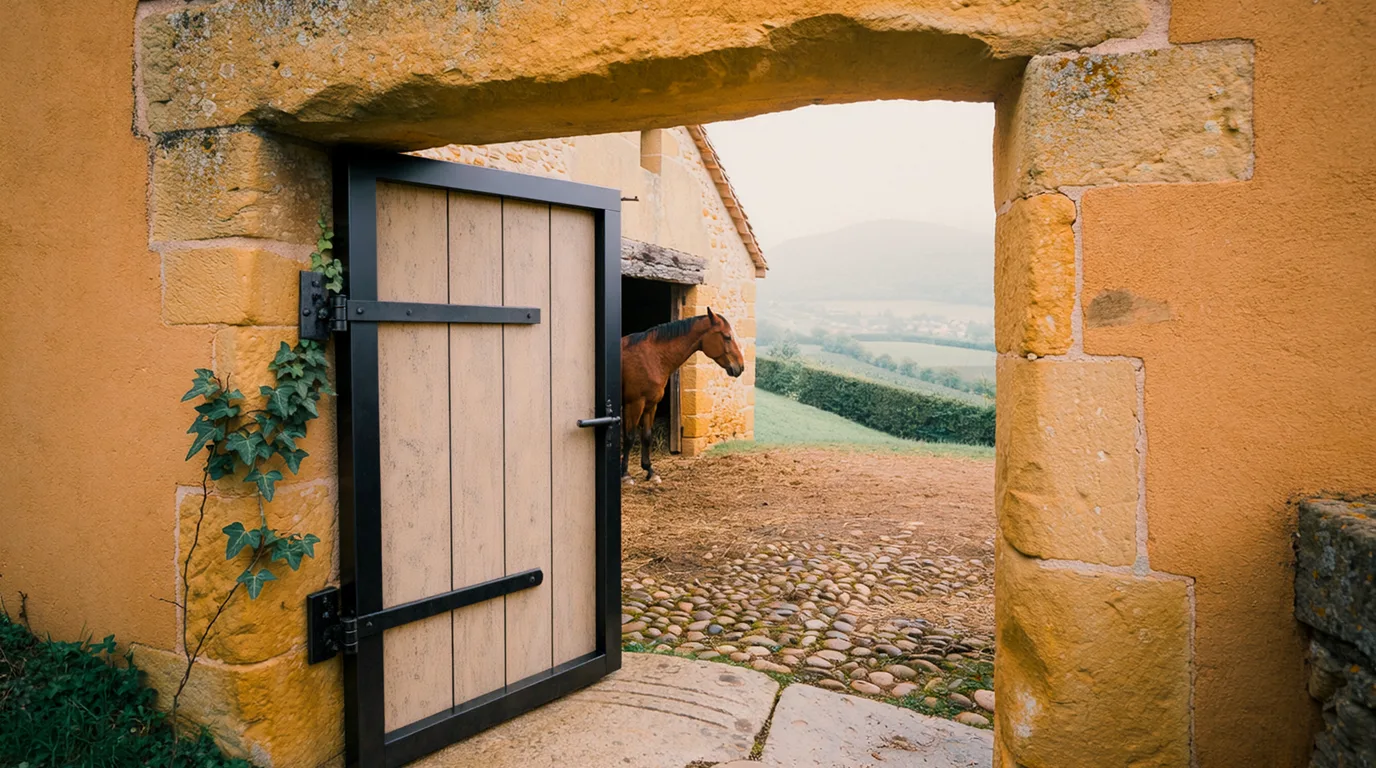 Entrée, Haras de Fontemieu, centre équestre à Saint-Gervais-sur-Roubion