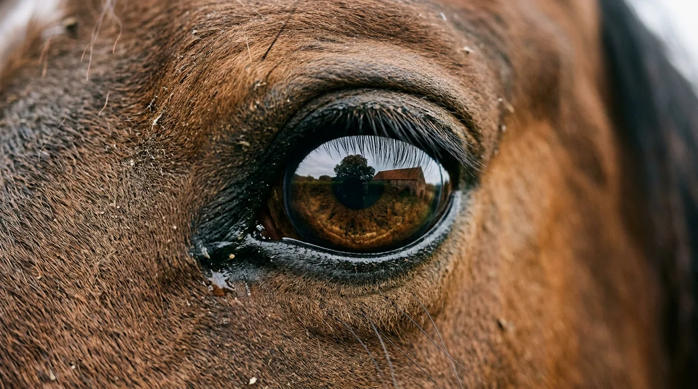 Un regard de cheval, Haras de Fontemieu, Saint-Gervais-sur-Roubion
